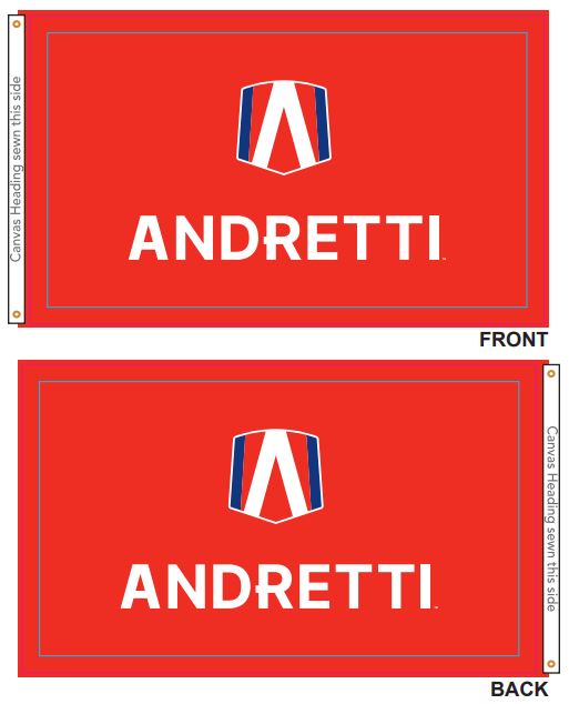Andretti Outdoor Double-Sided Flag