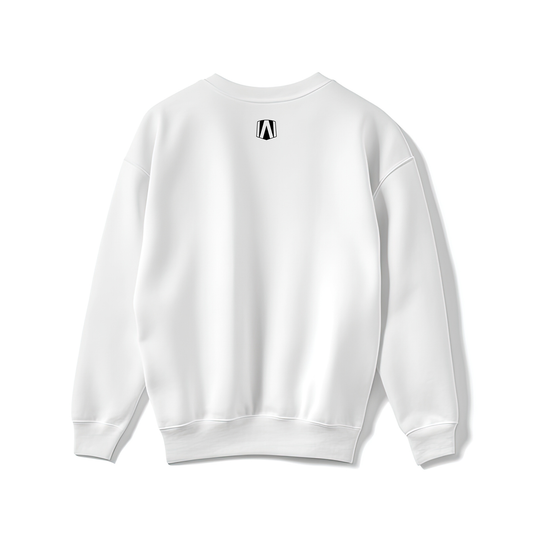Andretti Classic Cotton White Crewneck