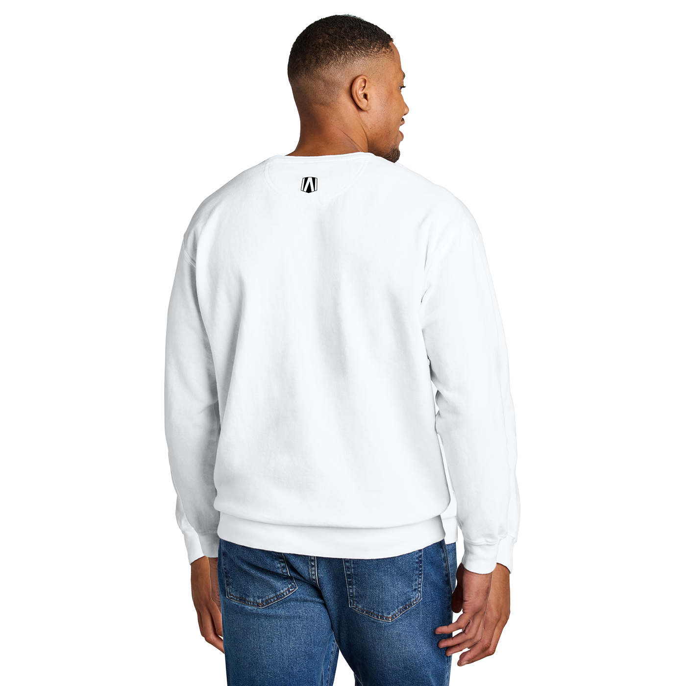 Andretti Classic Cotton White Crewneck