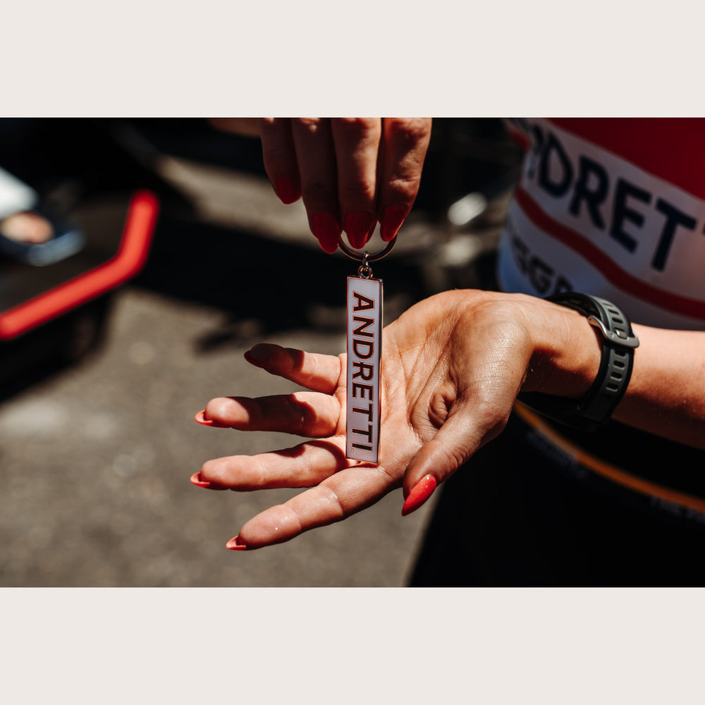 Andretti Rectangle Enamel Key Chain